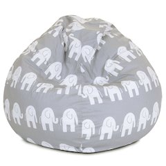 Majestic Home Goods Large Bean Bag Ellie Gray