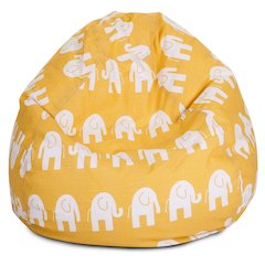 Majestic Home Goods Large Bean Bag Ellie Yellow