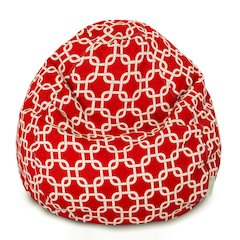 Majestic Home Goods Large Bean Bag Links Red