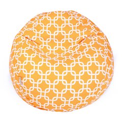 Majestic Home Goods Large Bean Bag Links Yellow