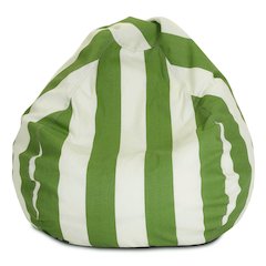 Majestic Home Goods Large Bean Bag Vertical Stripe Sage