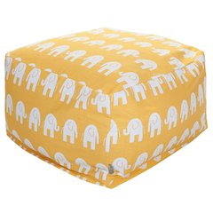 Majestic Home Goods Ottoman Pouf Ellie Yellow