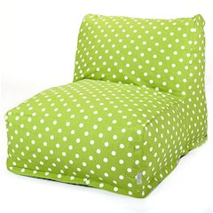 Majestic Home Goods Chair Lounger Polka Dot (Small) Lime