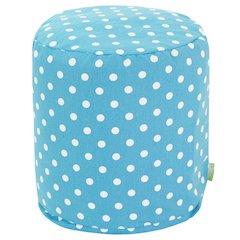 Majestic Home Goods Pouf Polka Dot (Small) Aquamarine