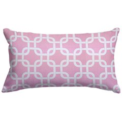 Majestic Home Goods Pillow 12x20 Links Soft Pink