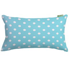 Majestic Home Goods Pillow 12x20 Polka Dot (Small) Aquamarine