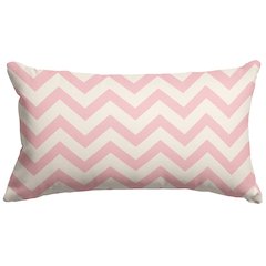 Majestic Home Goods Pillow 12x20 Chevron BabyPink