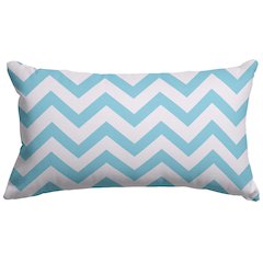 Majestic Home Goods Pillow 12x20 Chevron Blue
