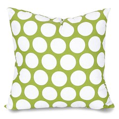 Majestic Home Goods Pillow 24x24 Polka Dot (Large) Hot Green