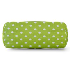 Majestic Home Goods Bolster Pillow Polka Dot (Small) Lime