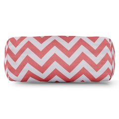 Majestic Home Goods Bolster Pillow Chevron Coral