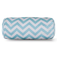 Majestic Home Goods Bolster Pillow Chevron Blue