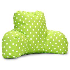 Majestic Home Goods Reading Pillow Polka Dot (Small) Lime