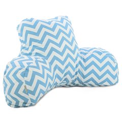 Majestic Home Goods Reading Pillow Chevron Blue
