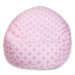 Majestic Home Goods Small Bean Bag Links Soft Pink