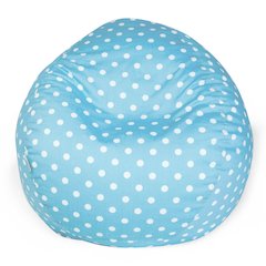 Majestic Home Goods Small Bean Bag Polka Dot (Small) Aquamarine