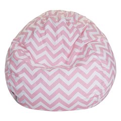 Majestic Home Goods Small Bean Bag Chevron BabyPink