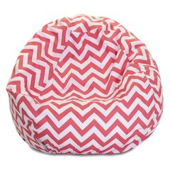 Majestic Home Goods Small Bean Bag Chevron Coral