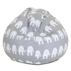 Majestic Home Goods Small Bean Bag Ellie Gray