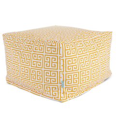 Majestic Home Goods Ottoman Pouf Towers Citrus