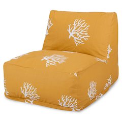 Majestic Home Goods Chair Lounger Coral Yellow