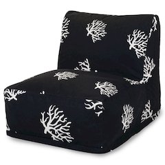 Majestic Home Goods Chair Lounger Coral Black