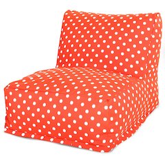 Majestic Home Goods Chair Lounger Ikat Dot Orange