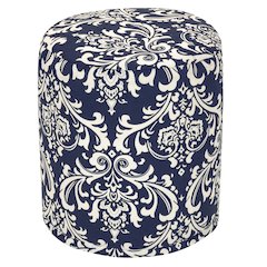 Majestic Home Goods Pouf French Quarter Navy