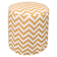 Majestic Home Goods Pouf Chevron Yellow