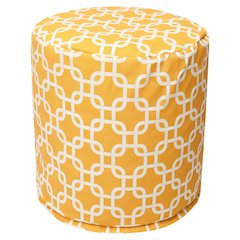 Majestic Home Goods Pouf Links Yellow