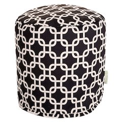 Majestic Home Goods Pouf Links Black