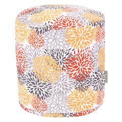 Majestic Home Goods Pouf Blooms Citrus