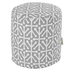 Majestic Home Goods Pouf Aruba Gray