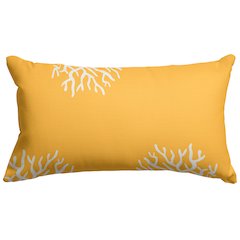 Majestic Home Goods Pillow 12x20 Coral Yellow