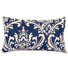 Majestic Home Goods Pillow 12x20 French Quarter Navy
