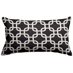 Majestic Home Goods Pillow 12x20 Links Black