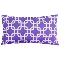 Majestic Home Goods Pillow 12x20 Links Purple