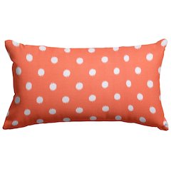 Majestic Home Goods Pillow 12x20 Ikat Dot Orange