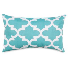 Majestic Home Goods Pillow 12x20 Trellis Teal