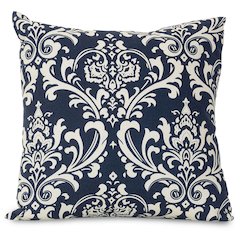 Majestic Home Goods Pillow 20x20 French Quarter Navy