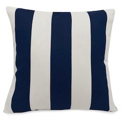 Majestic Home Goods Pillow 20x20 Vertical Stripe Navy