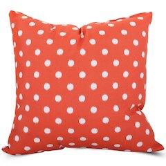 Majestic Home Goods Pillow 20x20 Ikat Dot Orange