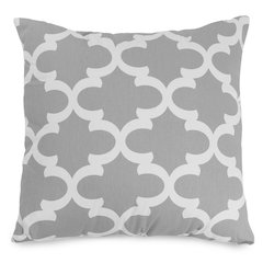 Majestic Home Goods Pillow 20x20 Trellis Gray