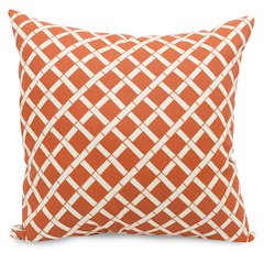 Majestic Home Goods Pillow 24x24 Bamboo Burnt Orange