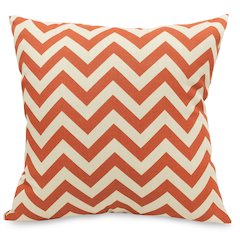Majestic Home Goods Pillow 24x24 Chevron Burnt Orange