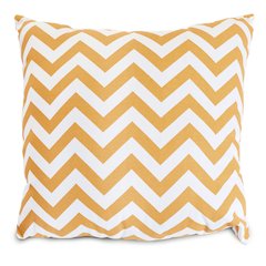 Majestic Home Goods Pillow 24x24 Chevron Yellow