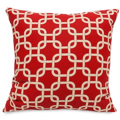 Majestic Home Goods Pillow 24x24 Links Red