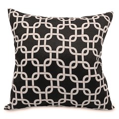 Majestic Home Goods Pillow 24x24 Links Black