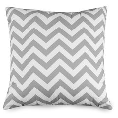 Majestic Home Goods Pillow 24x24 Chevron Gray