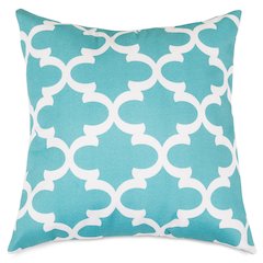 Majestic Home Goods Pillow 24x24 Trellis Teal